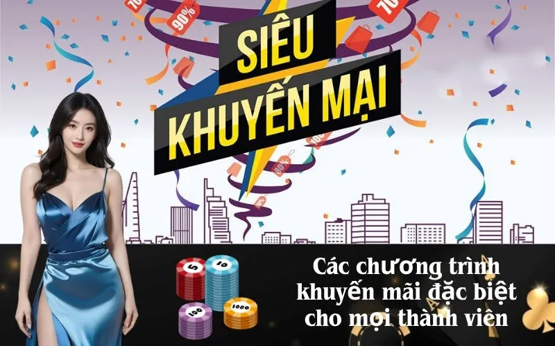 Các chương trình khuyến mãi đặc biệt cho mọi thành viên
