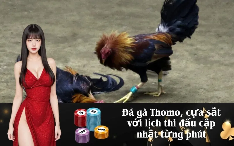 Đá gà Thomo, cựa sắt với lịch thi đấu cập nhật từng phút