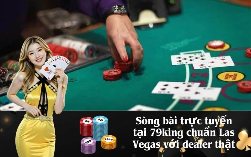 Sòng bài trực tuyến tại 79king chuẩn Las Vegas với dealer thật