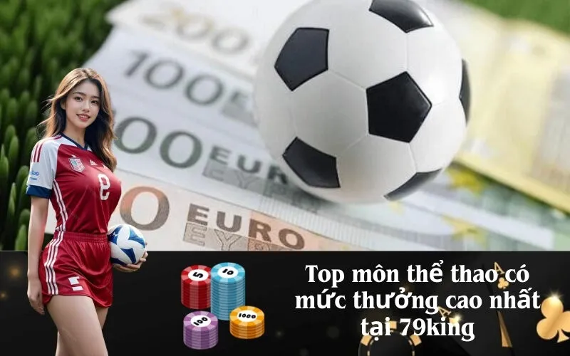 Top môn thể thao có mức thưởng cao nhất tại 79king